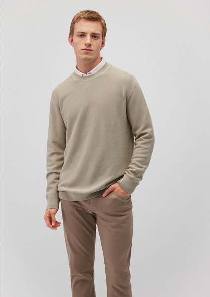 Bisiklet Yaka Bej Kazak 0710197-70146 fiyatları