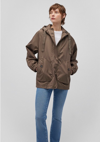 Kapüşonlu Kahverengi CEKET1110014-82046 fiyatları