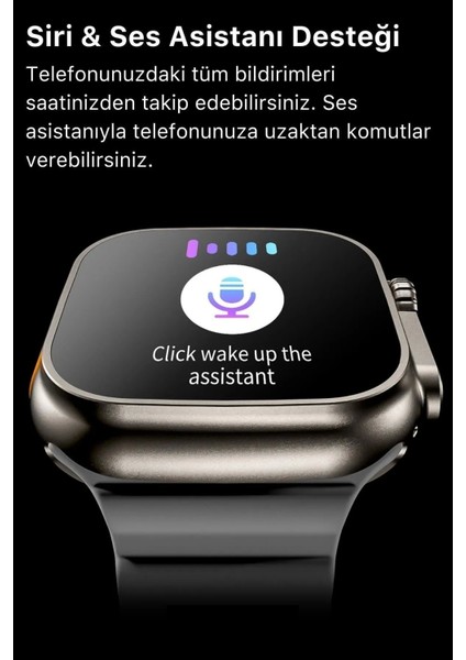 Watch 8 Ultra Series Ios Android Uyumlu Spor Sağlık Sensörlü 45MM Ultra Akıllı Saat