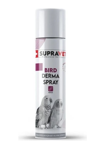 Supravet Kanarya Papağan Güvercin ve Muhabbet Kuşları Deri Bakım Spreyi 150 ml - SUP047