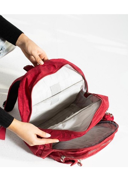 Klinkır Kumaş Kadın Sırt Çantası Hafif Yağmur Geçirmez Günlük Kullanım Için Ideal 37*27 cm indirimleri