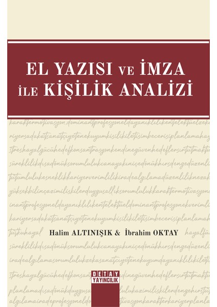 El Yazısı ve İmza ile Kişilik Analizi - İbrahim Oktay