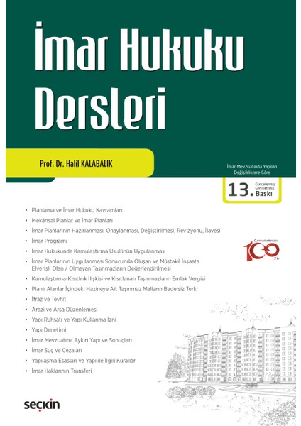 Imar Hukuku Dersleri - Halil Kalabalık