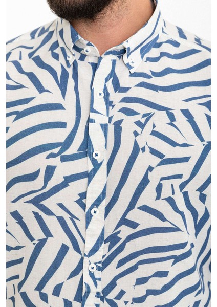 Desenli Lacivert Slim Fit Uzun Kollu Erkek Gömlek fiyatları