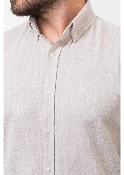 Kırçıllı Taş Slim Fit Uzun Kollu Erkek Gömlek fiyatları