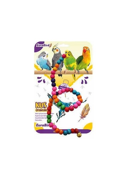 Eurobird Boncuklu Ip Kuş Oyuncağı
