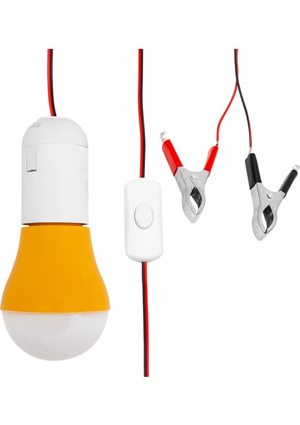 Merled Akü Maşalı Anahtarlı 12V LED Ampul (11050=33698)