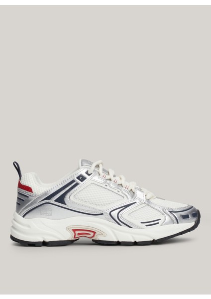 Tommy Hilfiger Beyaz Gümüş Kadın Sneaker EN0EN02680YBL