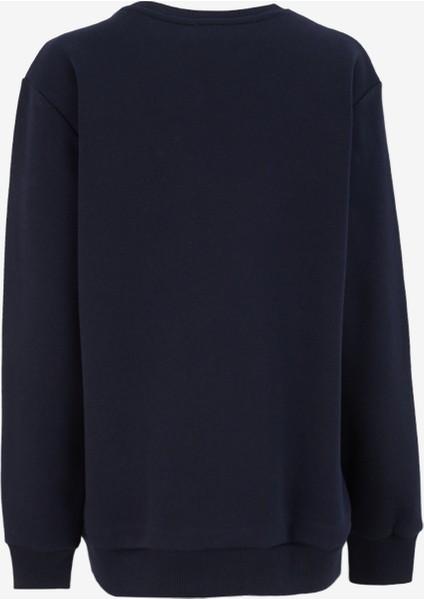 Bisiklet Yaka Baskılı Lacivert Erkek Sweatshırt J4WM-SWT7220 fiyatları