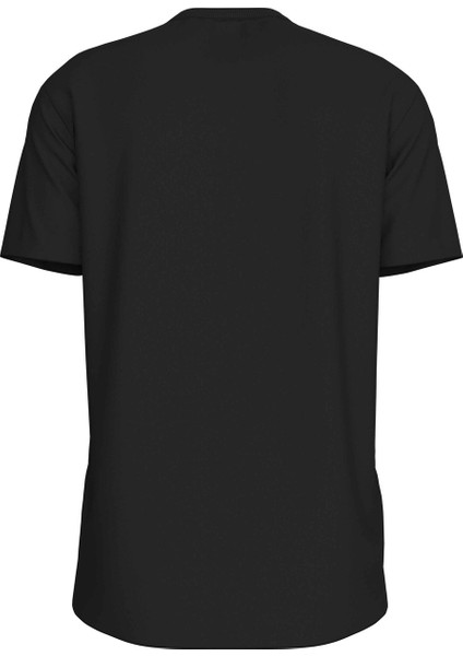 Bisiklet Yaka Nakışlı Siyah Erkek T-Shirt J30J3256490GM Monologo Tee indirimleri