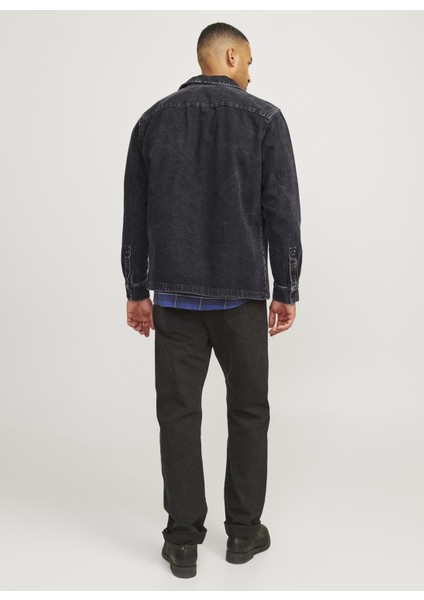 Relaxed Siyah Erkek Denim Gömlek 12258857_RDDROB Overshırt Rı 329 Sn fırsatları