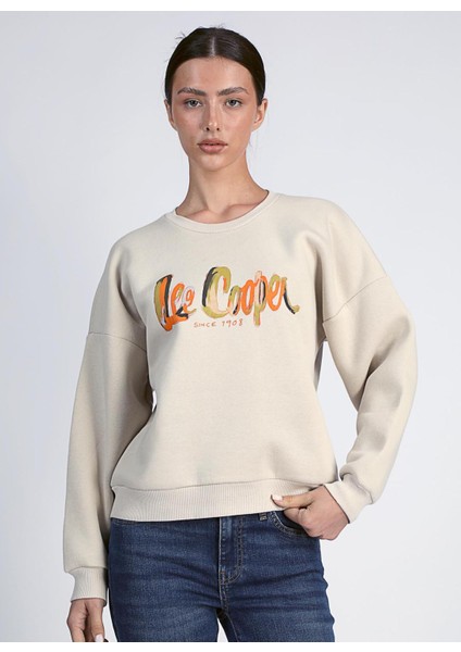 O Yaka Baskılı Siyah Kadın Sweatshırt 251 Lcf 241005 Tıla Siyah fiyatları