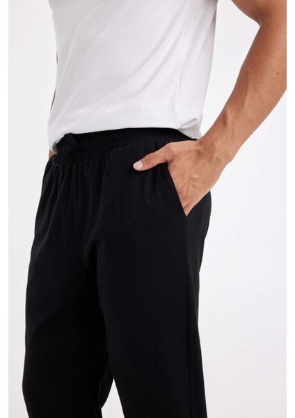 Regular Fit Beli Bağcıklı Düz Paça Cepli Pijama Altı Z7323AZ24AU indirimleri