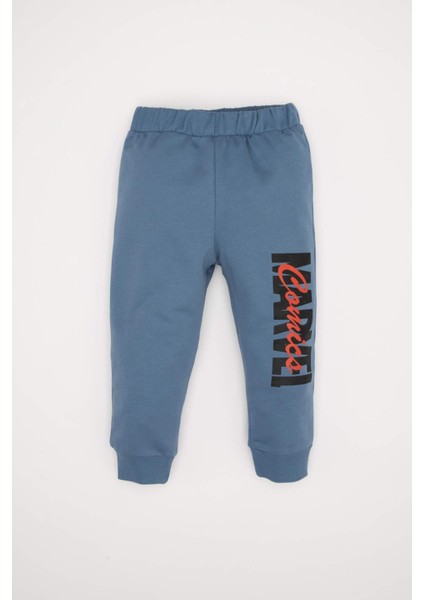 Erkek Bebek 2'li Takım Marvel Bisiklet Yaka Sweatshirt Beli Lastikli Jogger Eşofman Altı D4665A524AU fiyatları