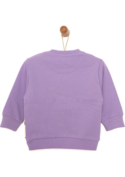 Basic Az Şardonlu Sevimli Tavşan Desenli Sweatshirt Kız Bebek fiyatları