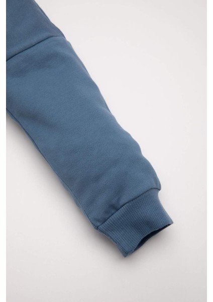 Erkek Bebek Baskılı Sweatshirt Eşofman Altı 2li TAKIM D6252A5NS