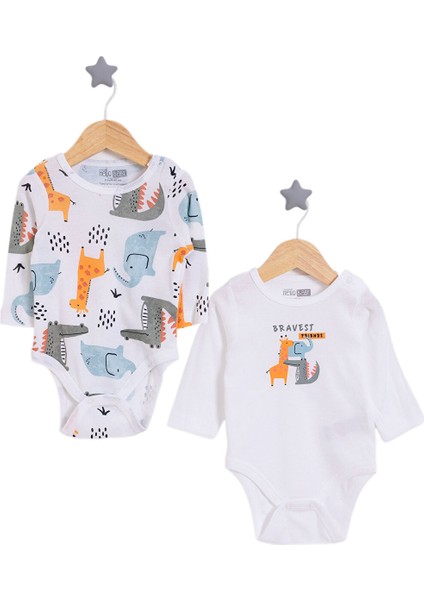 Erkek 2li Uzun Kol Body Erkek Bebek