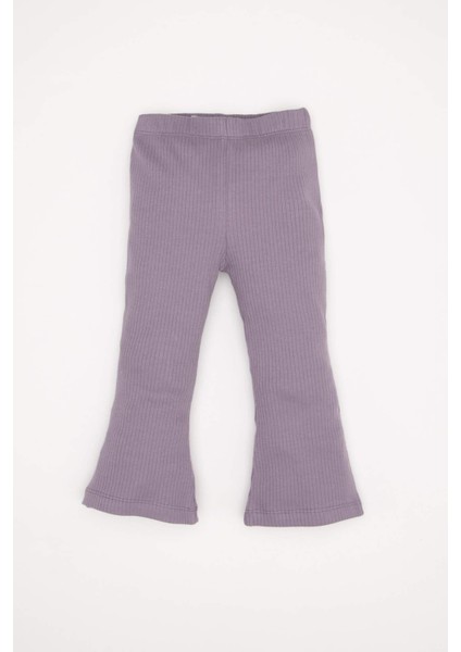 Kız Bebek 2'li Takım Çiçekli Sweatshirt Tayt D5493A5NS