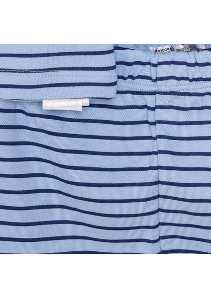 Bisiklet Yaka Kepçe Desenli Erkek Bebek Pijama Takımı modelleri