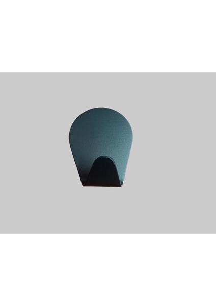 Yapışkanlı 4 Lü Paket Tombul Mat Siyah Bornoz Havlu Askısı