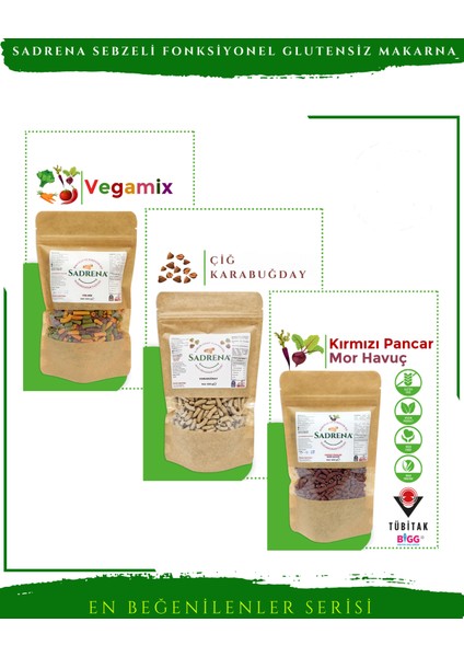 Glutensiz & Vegan Yüksek Protein ve Lif Içeren Makarna Karma Avantaj Seti 4 3 x 200 gr