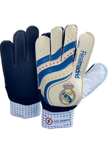 Gök Sports Çocuk Kaleci Eldiveni Junior Kidz Goalkeeper Gloves 5-6-7 Bilek Bandajlı