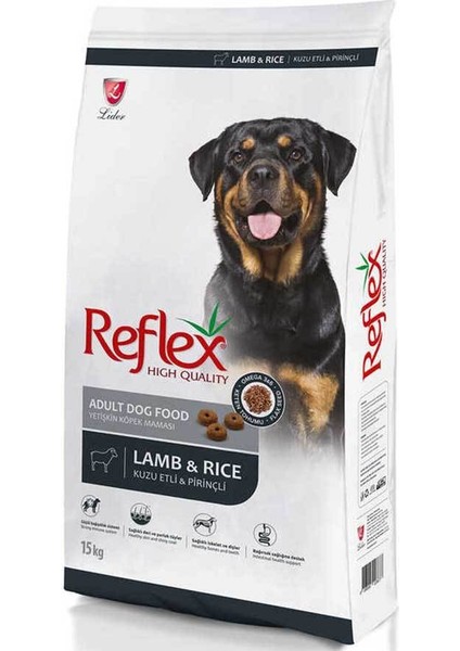 Reflex Adult Dog Kuzu Etli & Pirinçli Yetişkin Köpek Maması 15 KG(STT.11/2025)