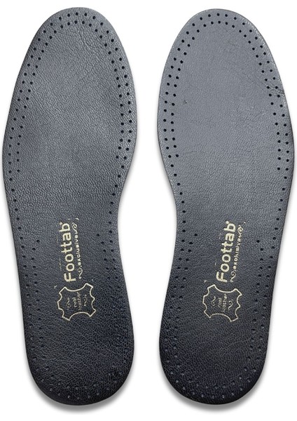 Exclusive Hakiki Deri Ayakkabı Tabanlığı, Parfümlü, Koku Önleyici Ter Emici, Leather Insole, Siyah