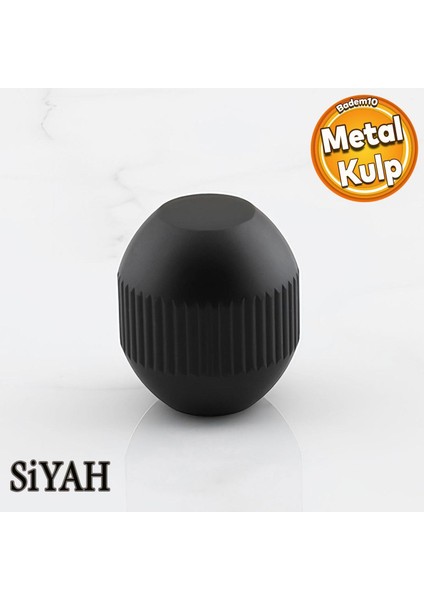 Topuz Düğme Çizgili Metal Kulp Siyah Çekmece Mobilya Mutfak Dolabı Dolap Kulpu Kulbu Kulpları