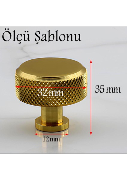 Taç Büyük Düğme Metal Kulp Gold Altın Çekmece Mobilya Mutfak Dolabı Dolap Kulpu Kulbu Kulpları