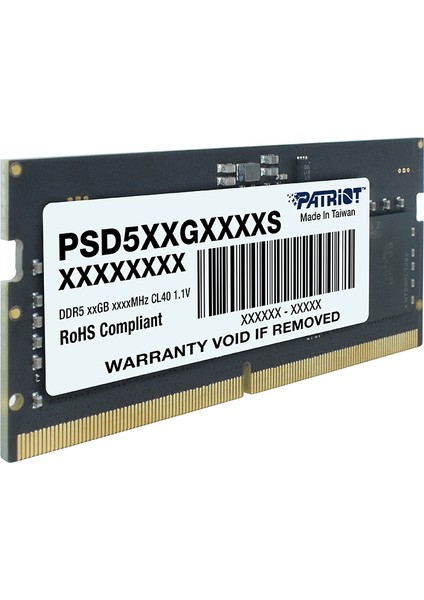 Marka Patriot Signature Line 16GB(1X16GB) Ddr5 4800MHZ CL40 Sodımm Ram (PSD516G480081S) fırsatları