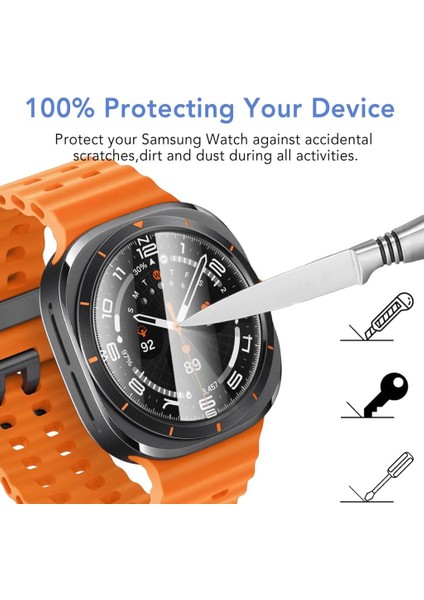 Samsung Galaxy Watch 7 Ultra 47MM Kolay Uygulama Aparatlı Cam Ekran Koruyucu indirimleri