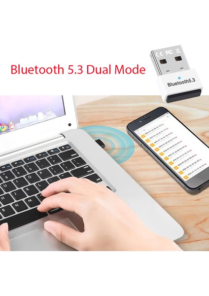 Dual Çift Modlu 5.3 USB Bluetooth Adaptör Dual Mod Bluetooth Adaptör