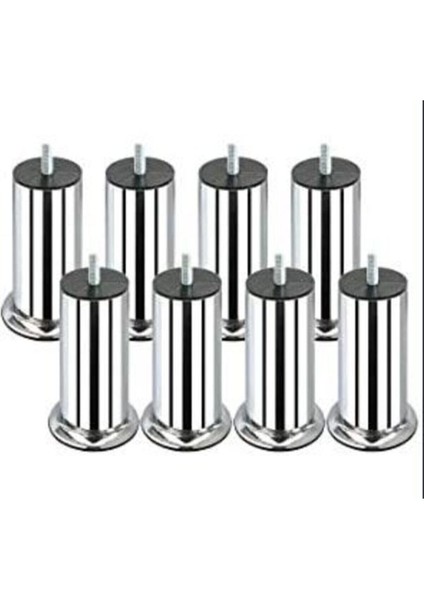 Baza Koltuk Kanepe Ayağı Civatalı 12 cm (8 Adet) M8 Ince Diş