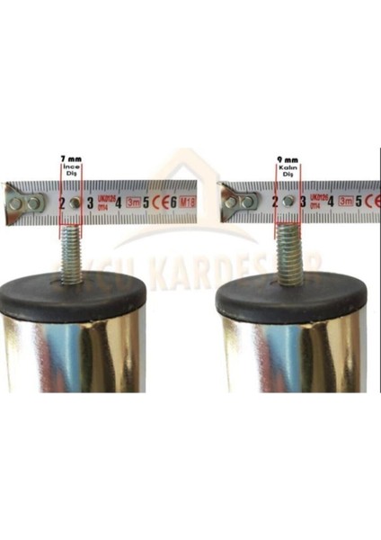 Baza Koltuk Kanepe Ayağı Civatalı 12 cm (8 Adet) M8 Ince Diş fiyatları