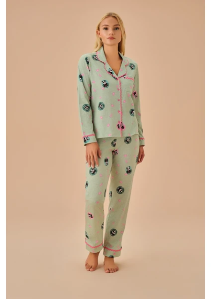 Panda Maskülen Pijama Takımı