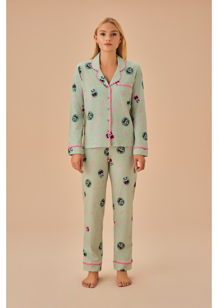 Panda Maskülen Pijama Takımı