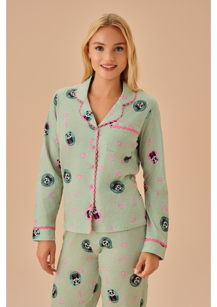 Panda Maskülen Pijama Takımı