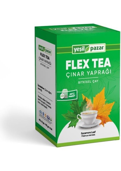 Çınar Yaprağı Flex Tea 45 Poşet Çay