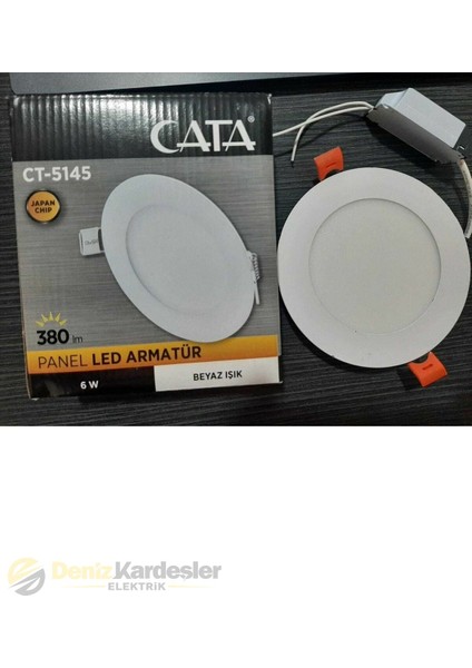 5 Adet 6W Slim Panel (Beyaz) fiyatları