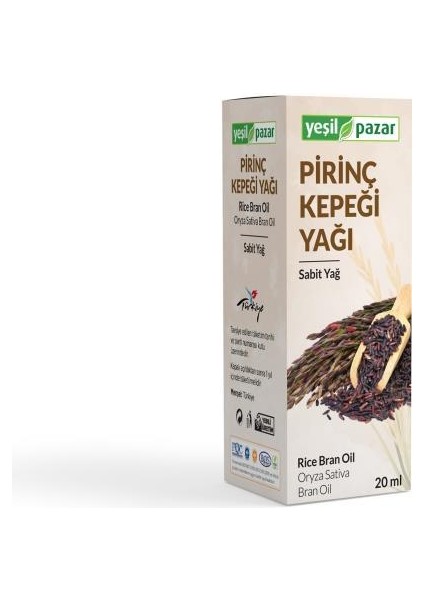 Pirinç Kepeği Yağı 20 ml