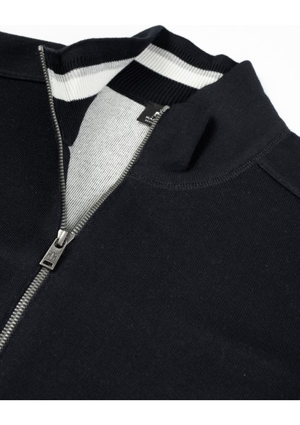 Erkek Regular Fıt Triko Hırka-Lacivert indirimleri