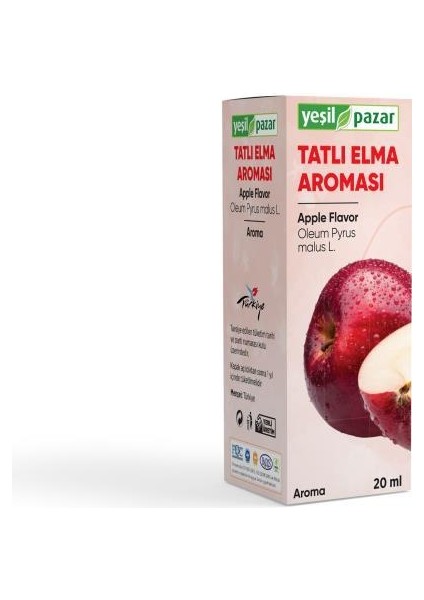 Yeşil Pazar Tatlı Elma Aroması 20 ml