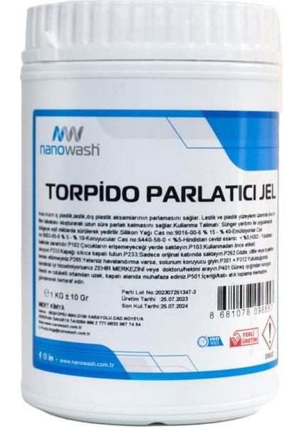 Torpido Parlatıcı Jel 1 Lt