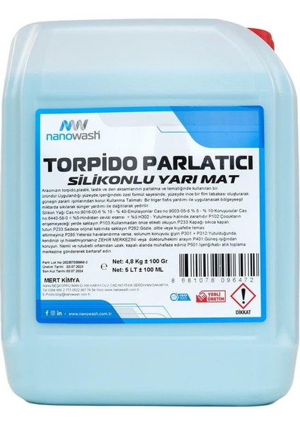 Torpido Parlatıcı Yarı Mat 5 Lt