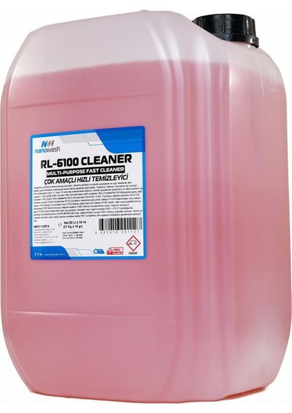 RL-6100 Cleaner Çok Amaçlı Hızlı Temizleyici 20 Lt
