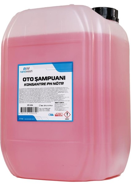 Oto Şampuanı Ph Nötr 20 Lt