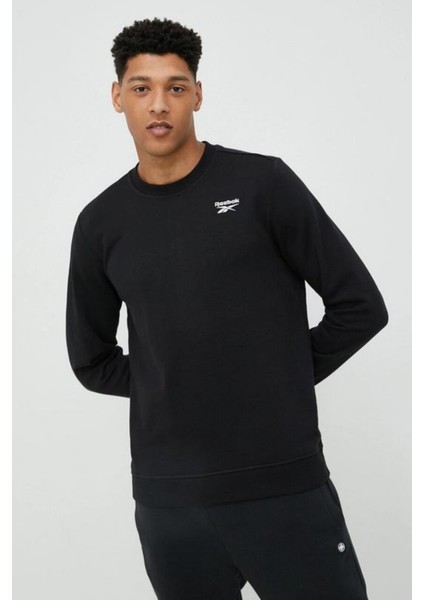 Rı Ft Left Chest Cr Erkek Siyah Sweatshirt 101449935