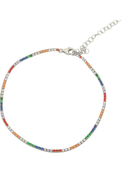 Renkli Suyolu Bileklik 719458 Silver