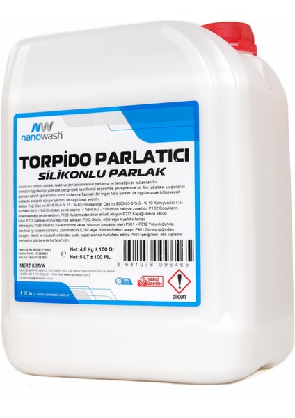 Torpido Parlatıcı Silikonlu Parlak 5 Lt